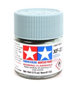 PEINTURE TAMIYA FLAT BLEU PÂLE XF-23